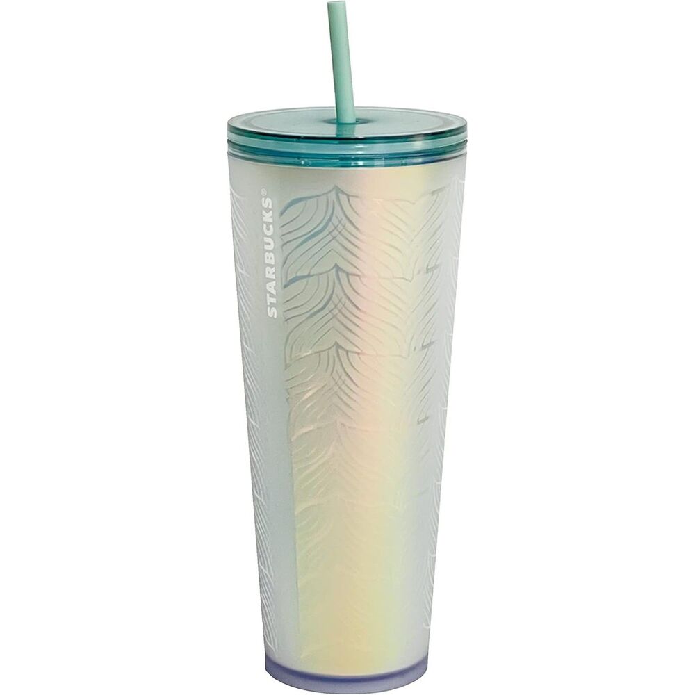 Starbucks 2021 50th Anniversary Frosted Sirens Tail Venti Cold Cup 24 Oz. NWT